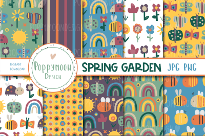 Spring garden paper set