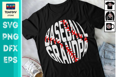 Baseball Grandpa T shirt Design