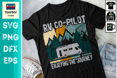 RV Co-Pilot Camping Vacation SVG