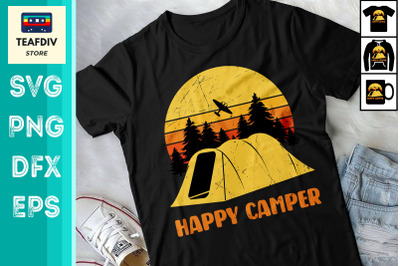 HAPPY CAMPER SVG For Camping Lovers