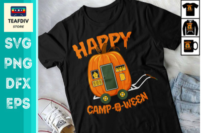 Happy Camp O Ween Camper Halloween SVG