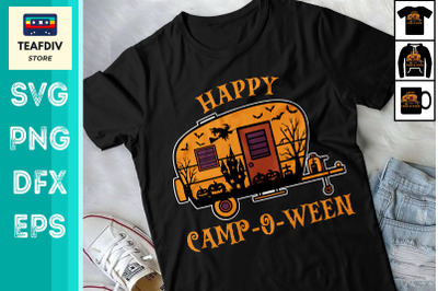 Happy Camp O Ween Camping Halloween SVG