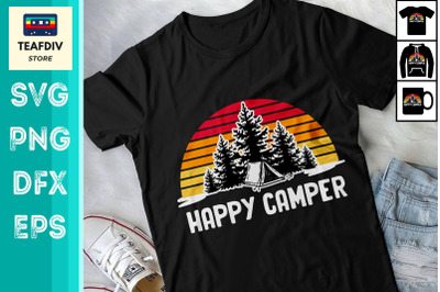 Happy Camper, Camping Lovers SVG