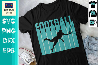 Retro Football T shirt Design SVG