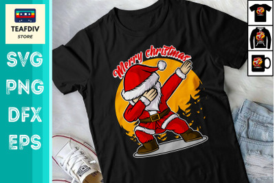 Dabbing Santa Christmas Kids Boys SVG