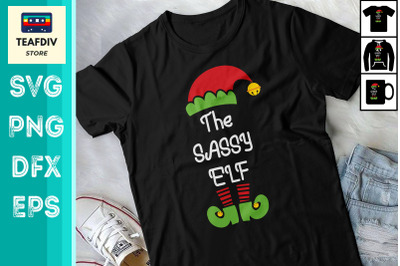 Sassy Elf Matching Group Christmas SVG