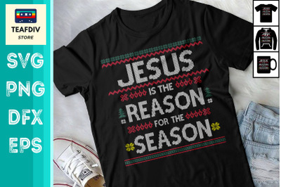 Christian Jesus The Reason Christmas SVG