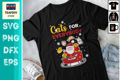 Cats For Everybody Christmas Cat Lover