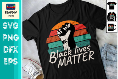 Black Lives Matter BLM Retro History