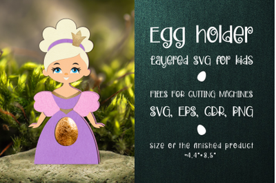 Princess Easter Egg Holder Template