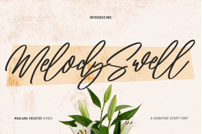 Melody Swell Script Font