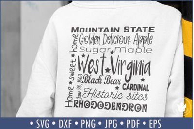 State of West Virginia Cut File | Square Typography