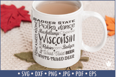State of Wisconsin Cut File | Square Typography