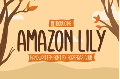 Amazon lily | Handwritten Font