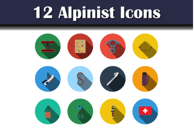 Alpinist Icon Set