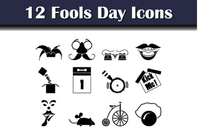 Fools Day Icon Set