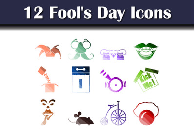 Fool&amp;&23;039;s Day Icon Set