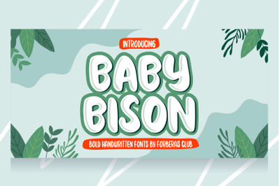 Baby Bison | Handwritten Font