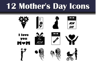 Mother&#039;s Day Icon Set