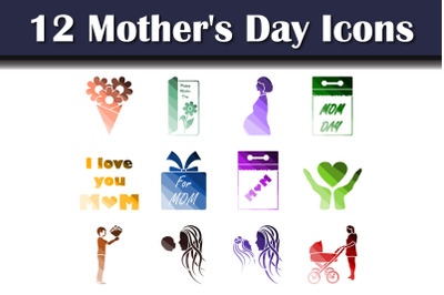 Mother&#039;s Day Icon Set