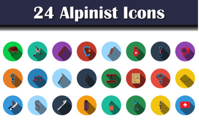 Alpinist Icon Set