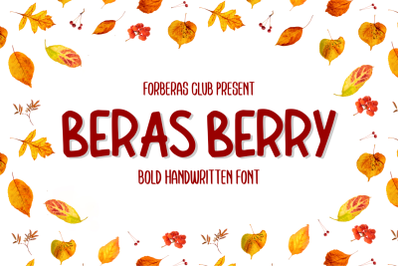 Beras Berry | Handwritten Font