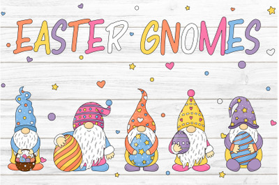Easter gnome PNG. Easter Gnome Sublimation. Easter eggs.