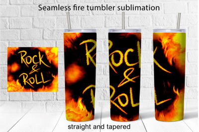 Fire Tumbler Wrap Sublimation Brutal 20oz tumbler design png