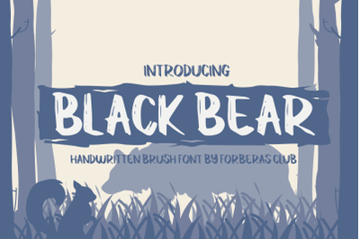 Black Bear | Handwritten Font