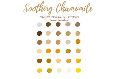 Soothing Chamomile Procreate Palette
