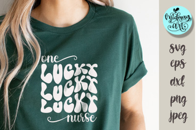 One lucky nurse svg, St. Patrick&#039;s day svg