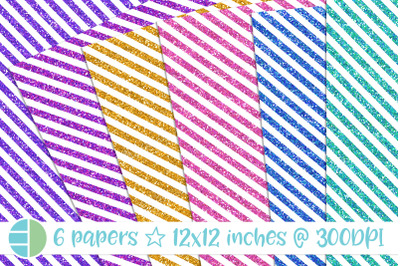 Diagonal Stripe Digital Paper Background