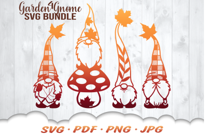 Fall Gnome SVG Bundle Garden Gnome Svg Files For Cricut