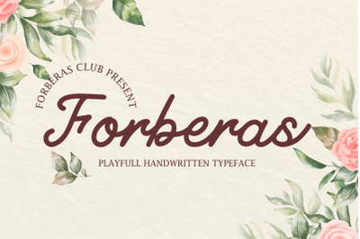 Forberas | Handwritten Font