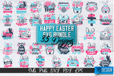 Happy Easter SVG Bundle | Easter Bunny SVG | Quote SVG | v.2