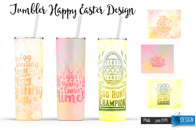 Funny Easter Sublimation |Bunny 20 Oz Tumbler | Egg Hunt PNG v.5