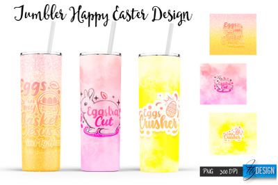 Funny Easter Sublimation |Bunny 20 Oz Tumbler | Egg Hunt PNG v.6