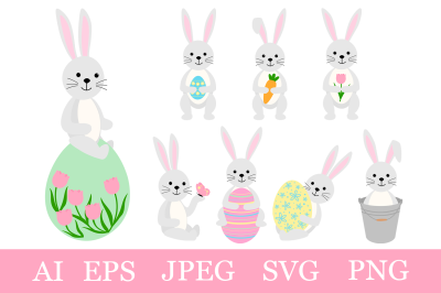 Easter Bunny sublimation. Easter Bunny SVG. Bunny graphics