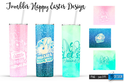 Funny Easter Sublimation |Bunny 20 Oz Tumbler | Egg Hunt PNG v.14