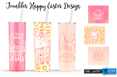 Funny Easter Sublimation |Bunny 20 Oz Tumbler | Egg Hunt PNG v.16