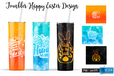 Funny Easter Sublimation |Bunny 20 Oz Tumbler | Egg Hunt PNG v.20