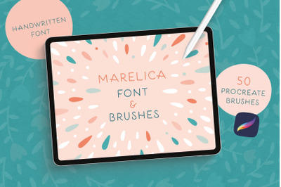 Marelica Font &amp; Procreate Brushes