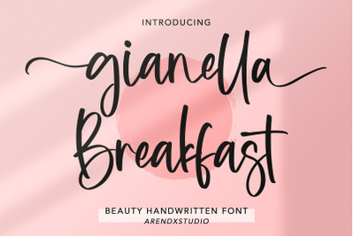 Gianella Breakfast - Beauty Handwritten Font