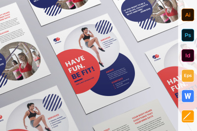 Fitness Trainer Coach Flyer Template