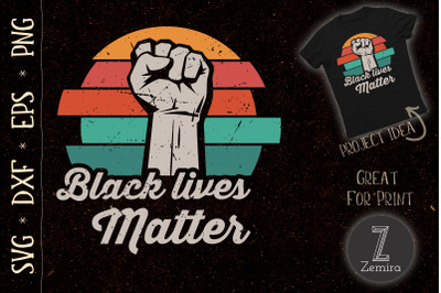 Black Lives Matter BLM Retro