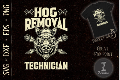 Hog Removal Technician Boar Hunting