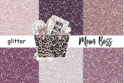 Mom Boss Glitter