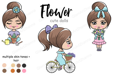 Flower Cute Dolls