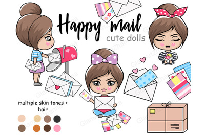 Happy Mail Cute Dolls