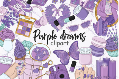 Purple Dreams Clipart